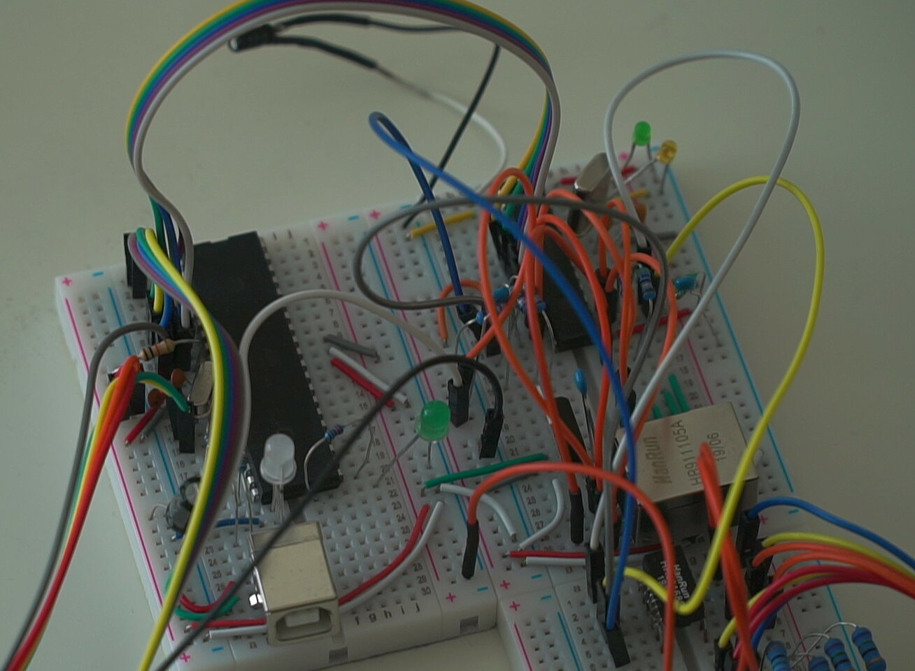 some soldered pcbs