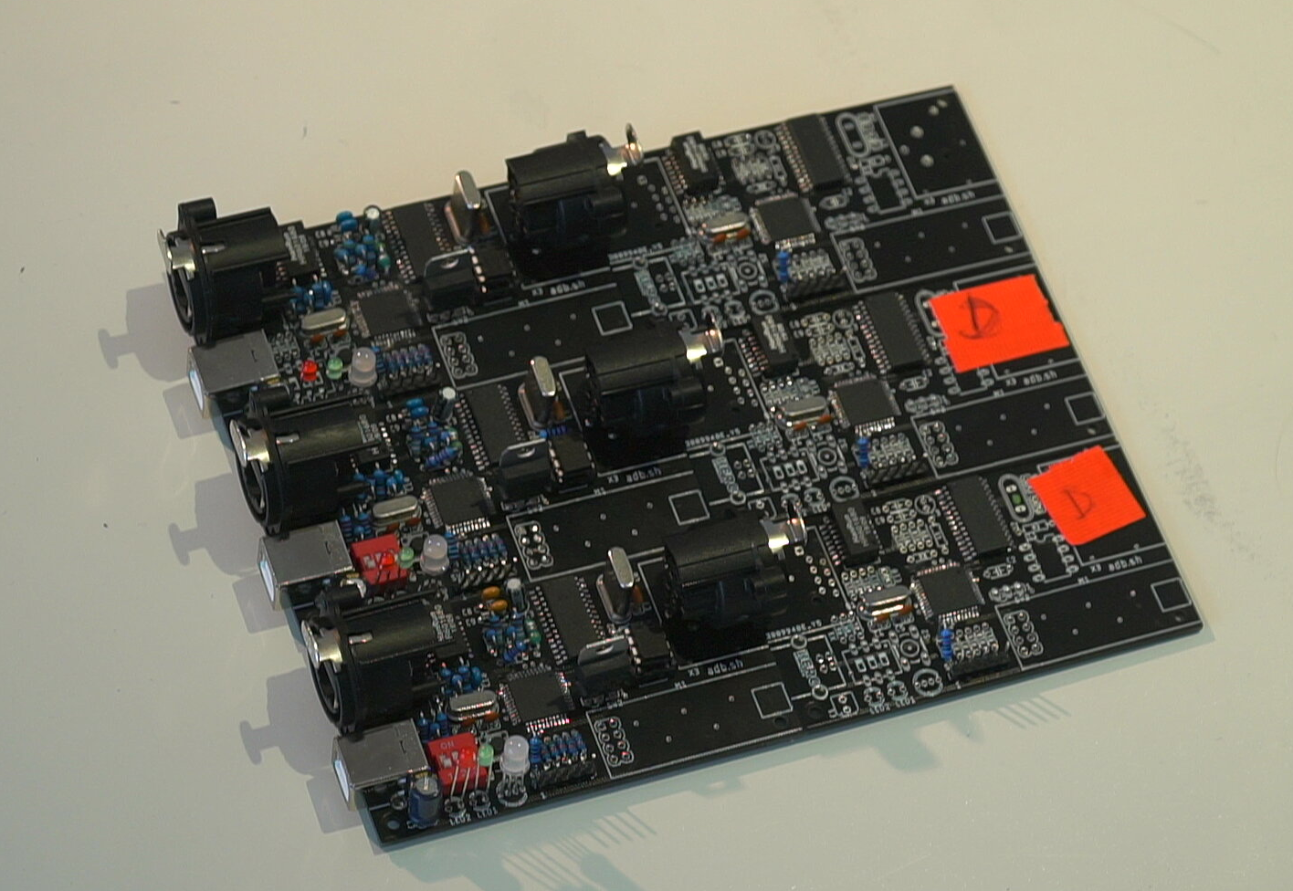 some soldered pcbs